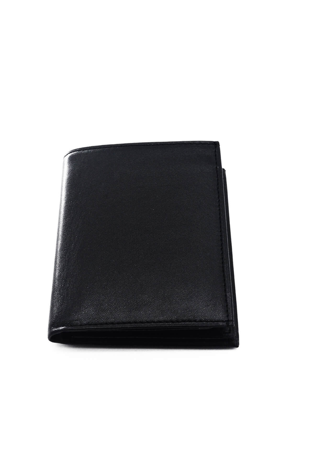 LABALABA-Men's Black Leather Wallet 1