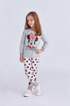 Lisanslı Kız Çocuk Pijama Takımı Grimelanj 1-4 Yaş 10754