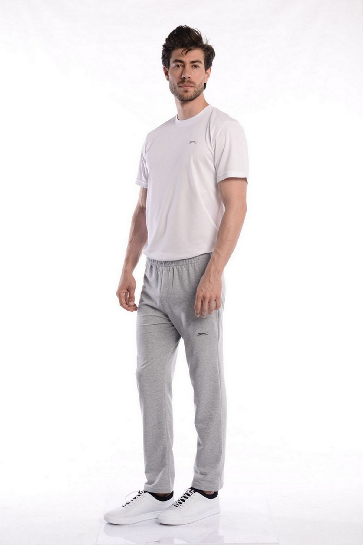 شلوار گرمکن ورزشی اسلازنگر مردانه  خاکستری بیسیک راسته Regular/رگولار فاق نرمال   Regular/رگولار کژوال/روزمره | Slazenger ST17PE023 TR - تصویر 2