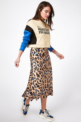 Happiness Ist Kadin Mix Desenli Uzun Saten Etek 10100 Hc00090 Fiyati Yorumlari Trendyol