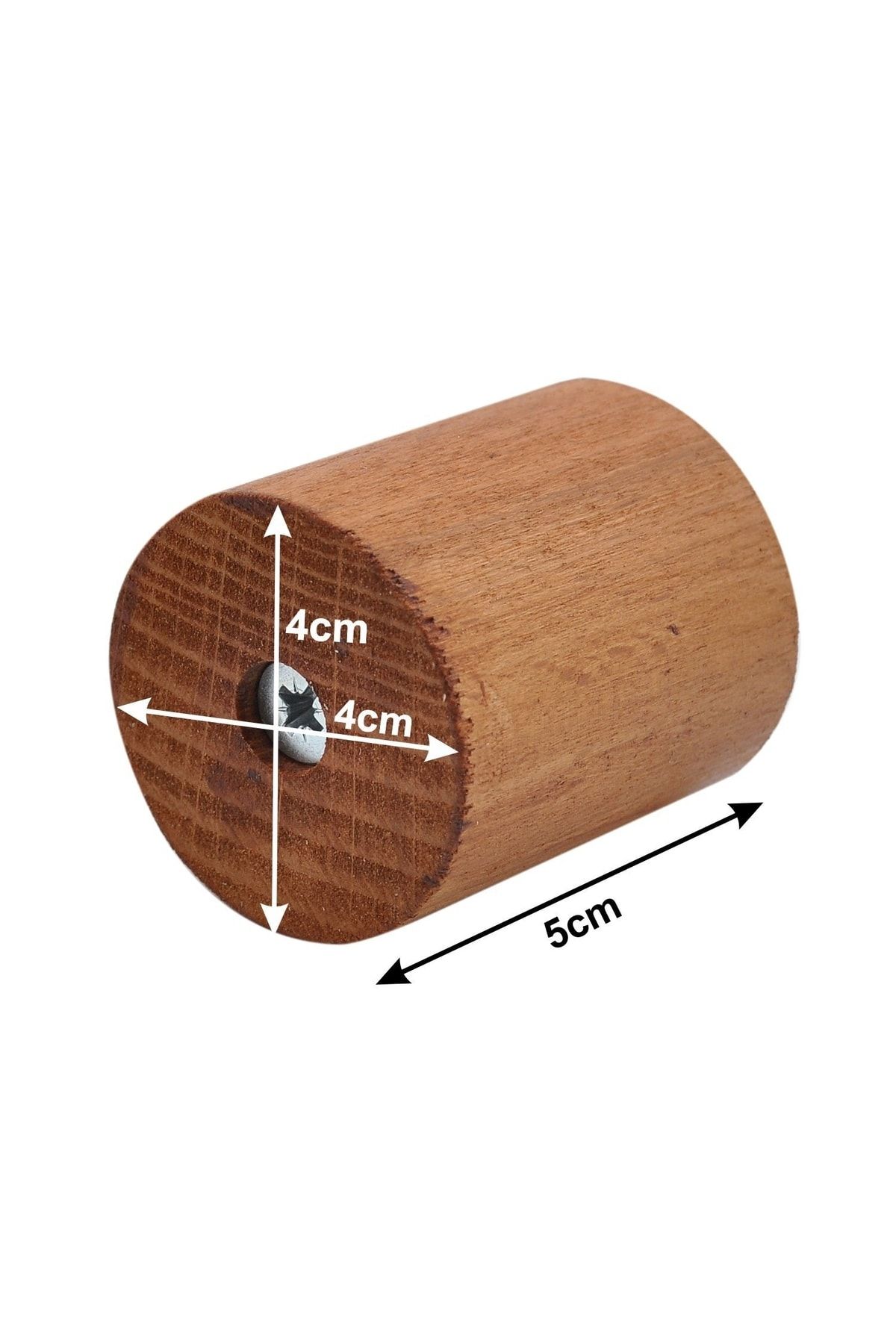 Masa Sandalye Mobilya Ünite Kanepe Koltuk Ahşap Ayak Yükseltici Boy 5 Cm Çap 4 Cm