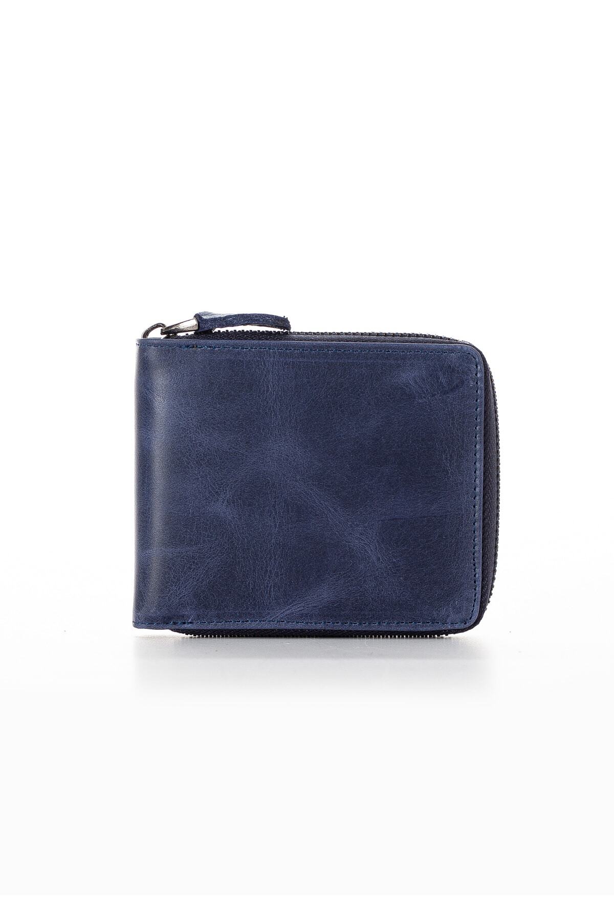 کیف پول مردانه آبی Niki Leather | Kod-281 اورجینال - تصویر 4