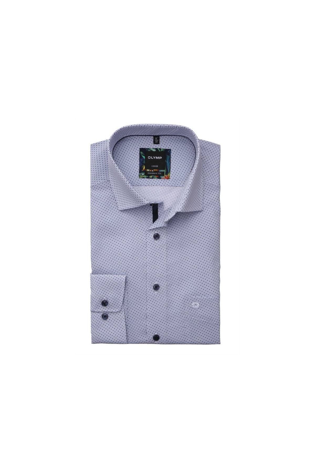 OLYMP Hemd Blau Regular Fit