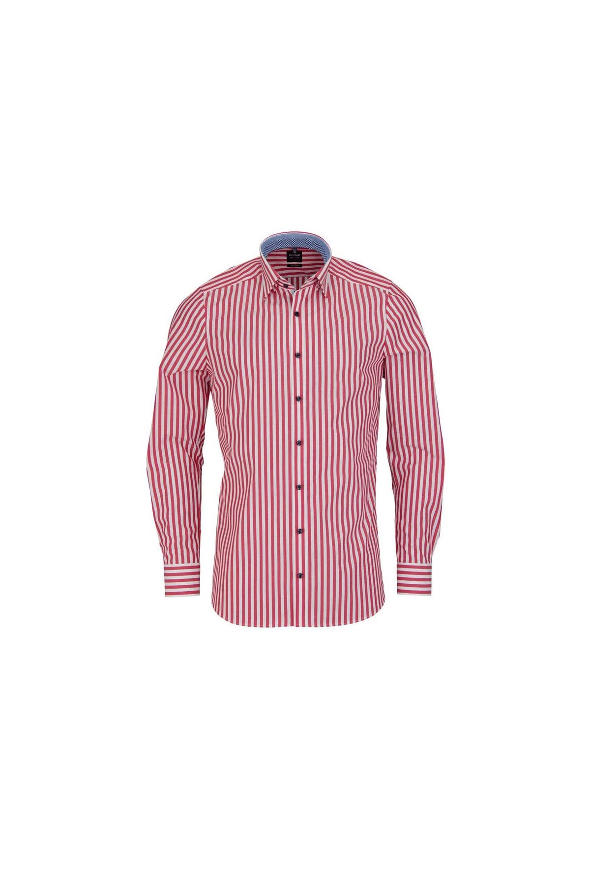 OLYMP Hemd Rot Regular Fit Fast ausverkauft
