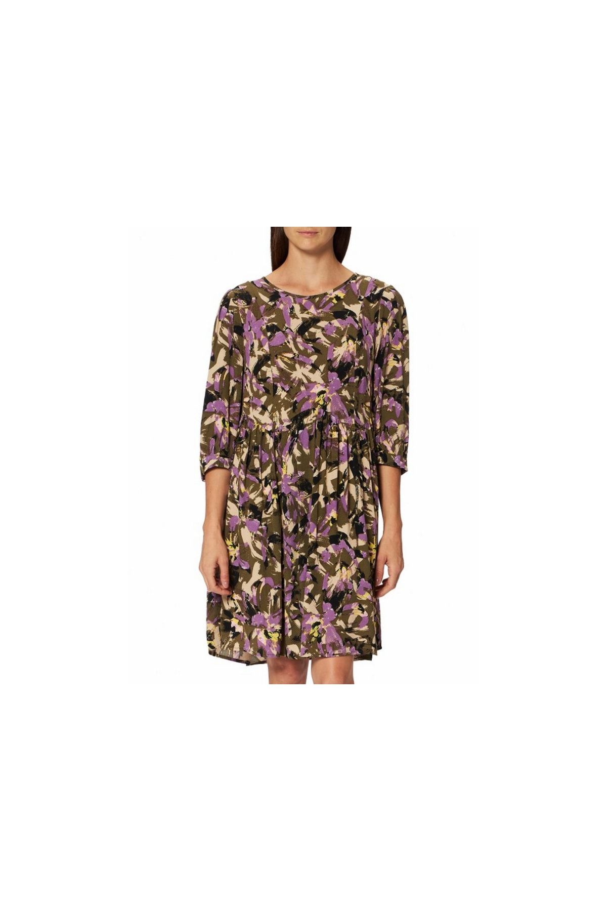 comma Kleid Mehrfarbig Basic