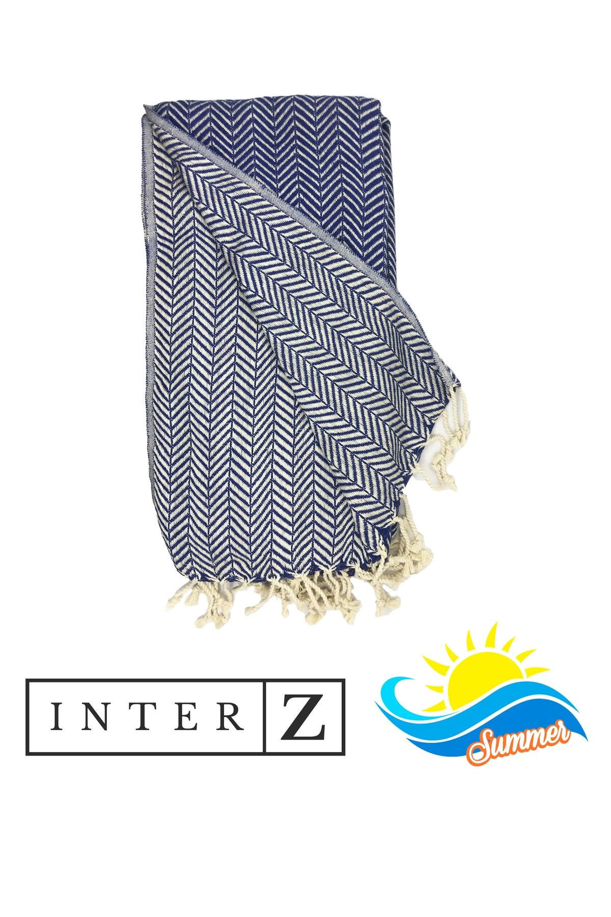 INTER Z Set of 2 Peshtemal Beach Towels 100 Cotton Xxl