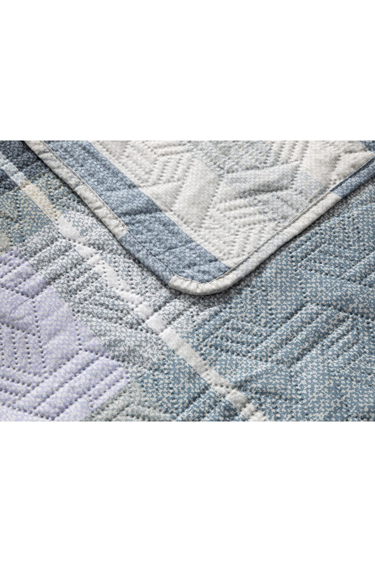 English Home-Chill Plaid Double Multi-Purpose Cover 200x220 Cm Blue 4