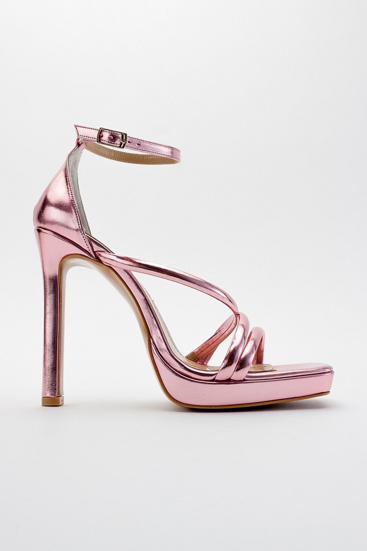 کفش مجلسی صورتی زنانه پاشنه شلی اورجینال luvishoes