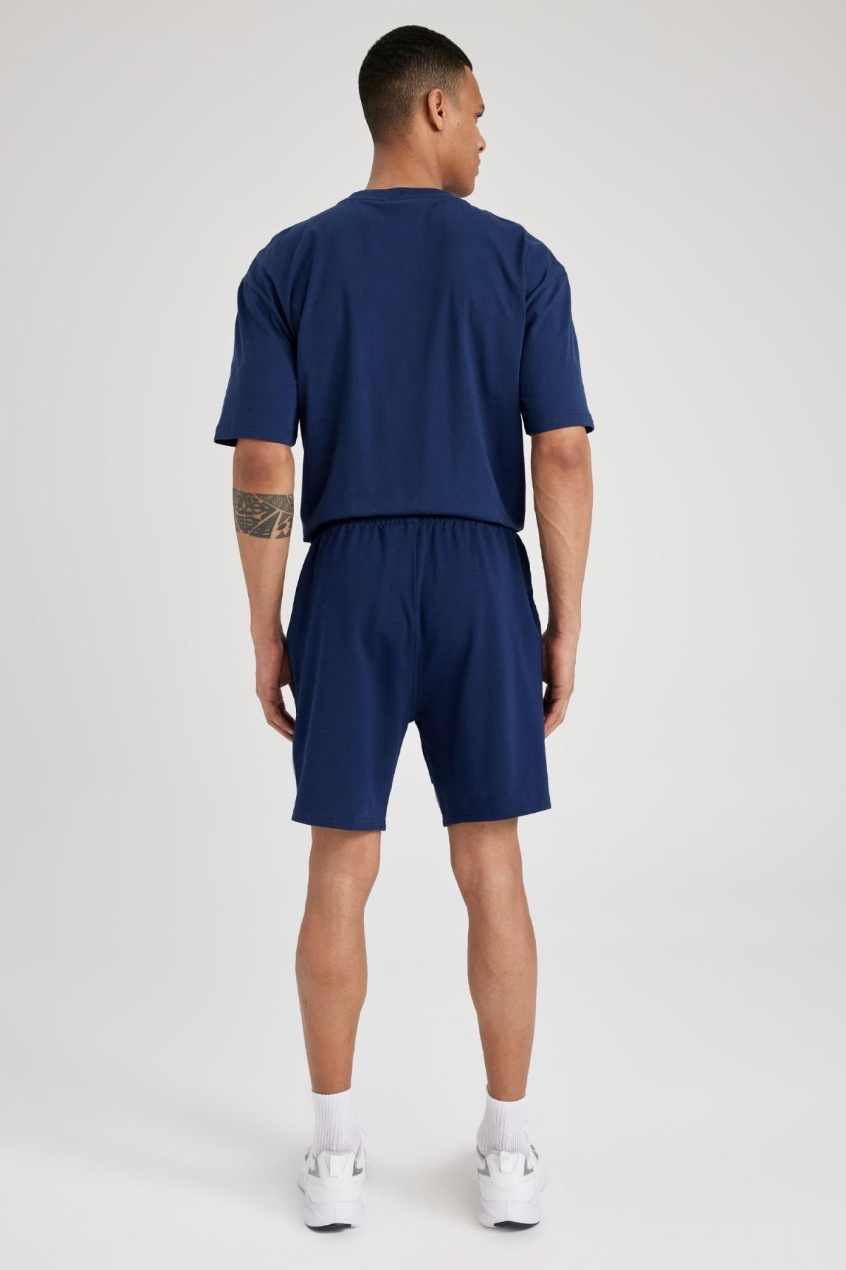 Defacto Fit Nba Licensed Standard Fit Cotton Shorts Trendyol