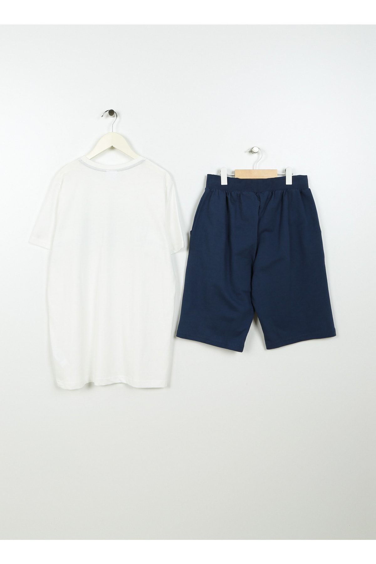 ست پیژامه نود پسرانه و بچگانه لباس خواب بژ چاپی Us1341 U.S. Polo Assn.
