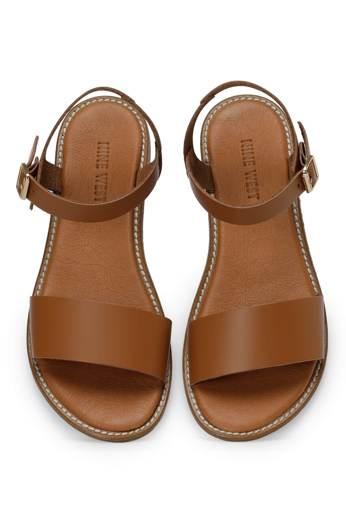 Nine West Penje 3fx Tan Women s Flat Sandals Trendyol