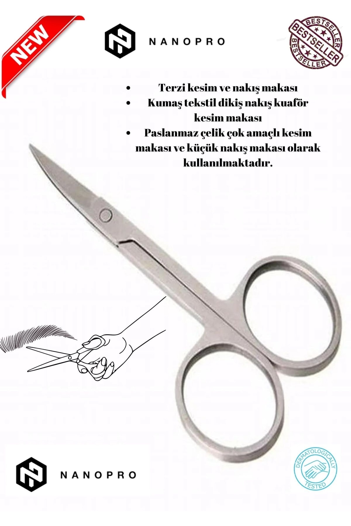 Nanopro Terzi Kesim Ve Kaş Bıyık Sakal Kuaför Makası Aseries