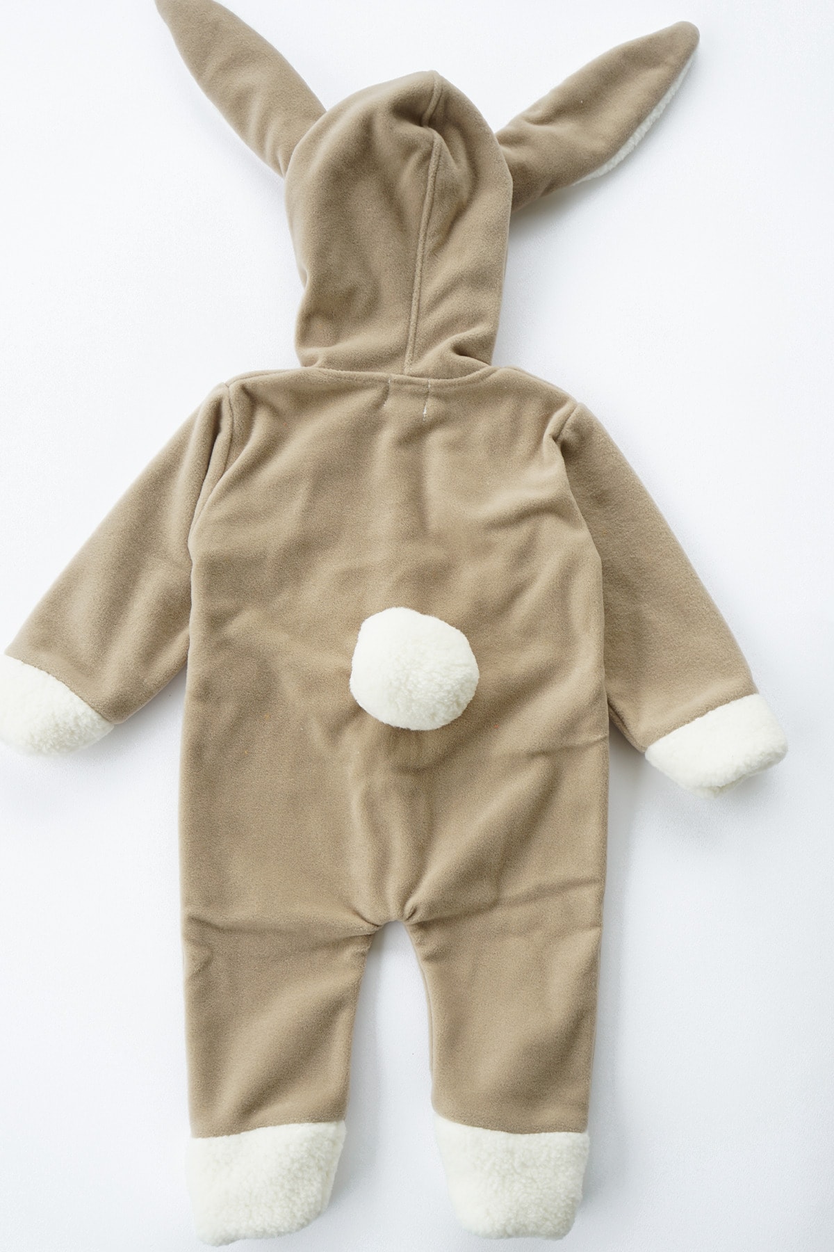 ipek atlas Kız & Erkek Bebek Ponpon Kuyruklu Kulaklı Tavşan Tasarımlı Tulum fotoğrafı 2 (önizleme)