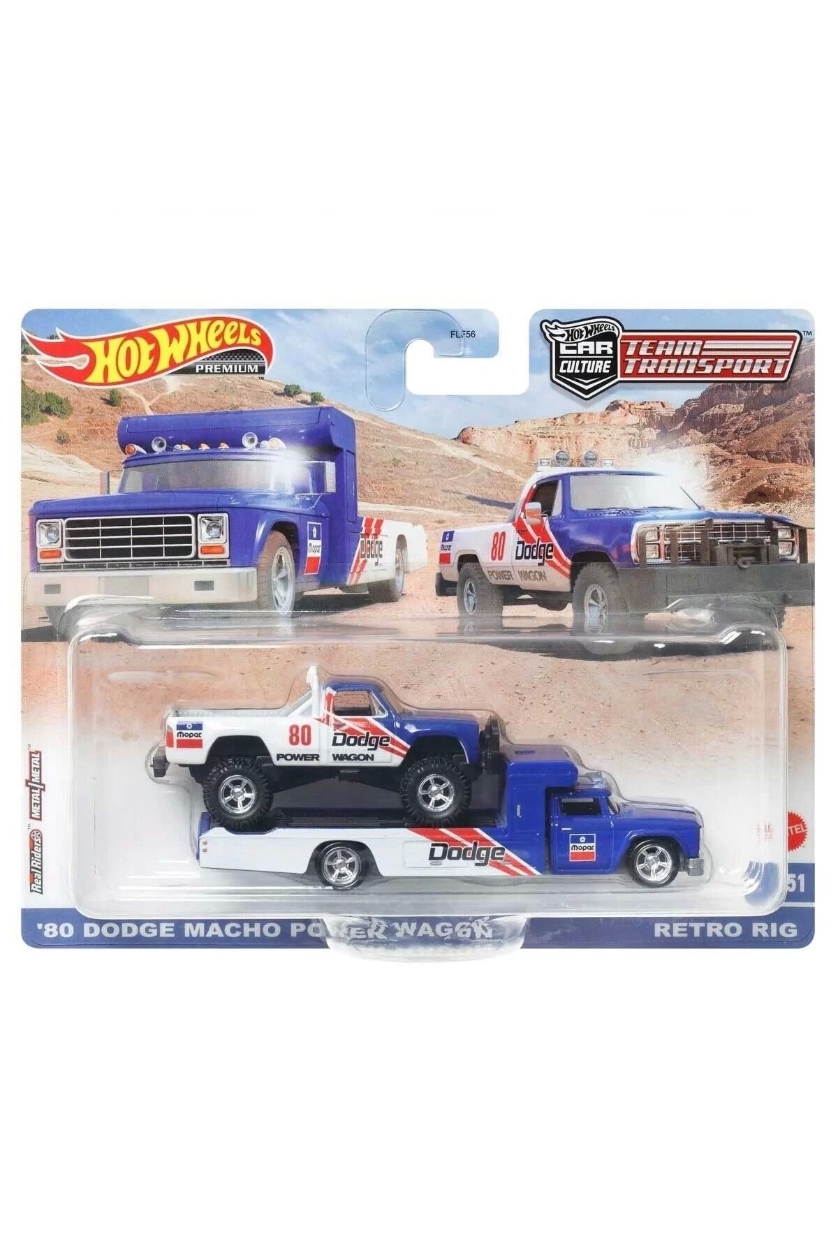 ホットウィール 1980 ダッヂ マッチョ パワーワゴン ファーストエディション HOT WHEELS Premium 80 Dodge Macho Power Wagon Retro Rig - Fiyatı