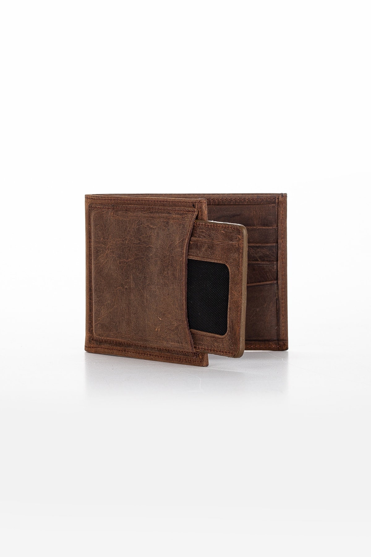 کیف پول مردانه قهوه ای Niki Leather | Kod-311 اورجینال - تصویر 3