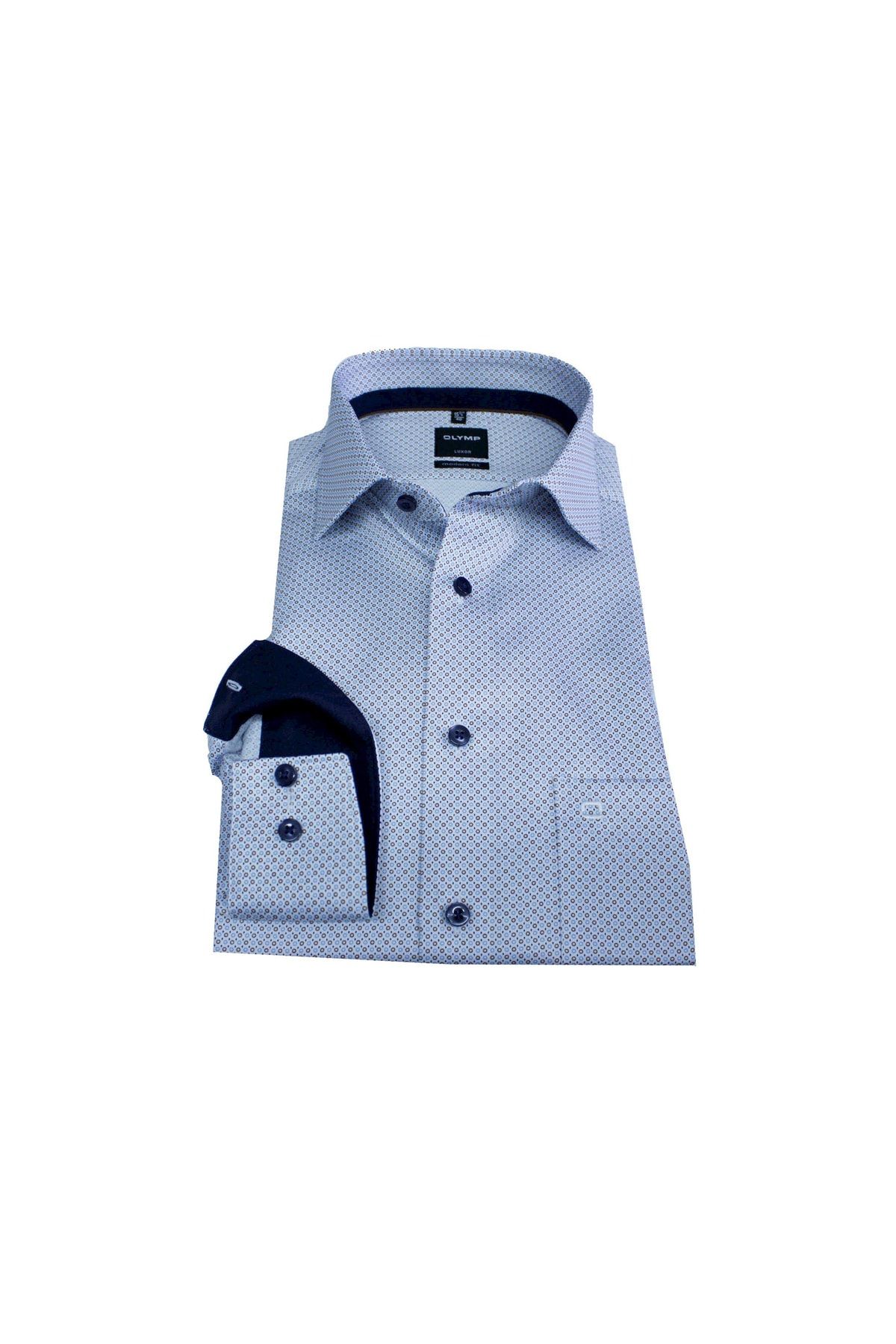 OLYMP Hemd Blau Regular Fit Fast ausverkauft