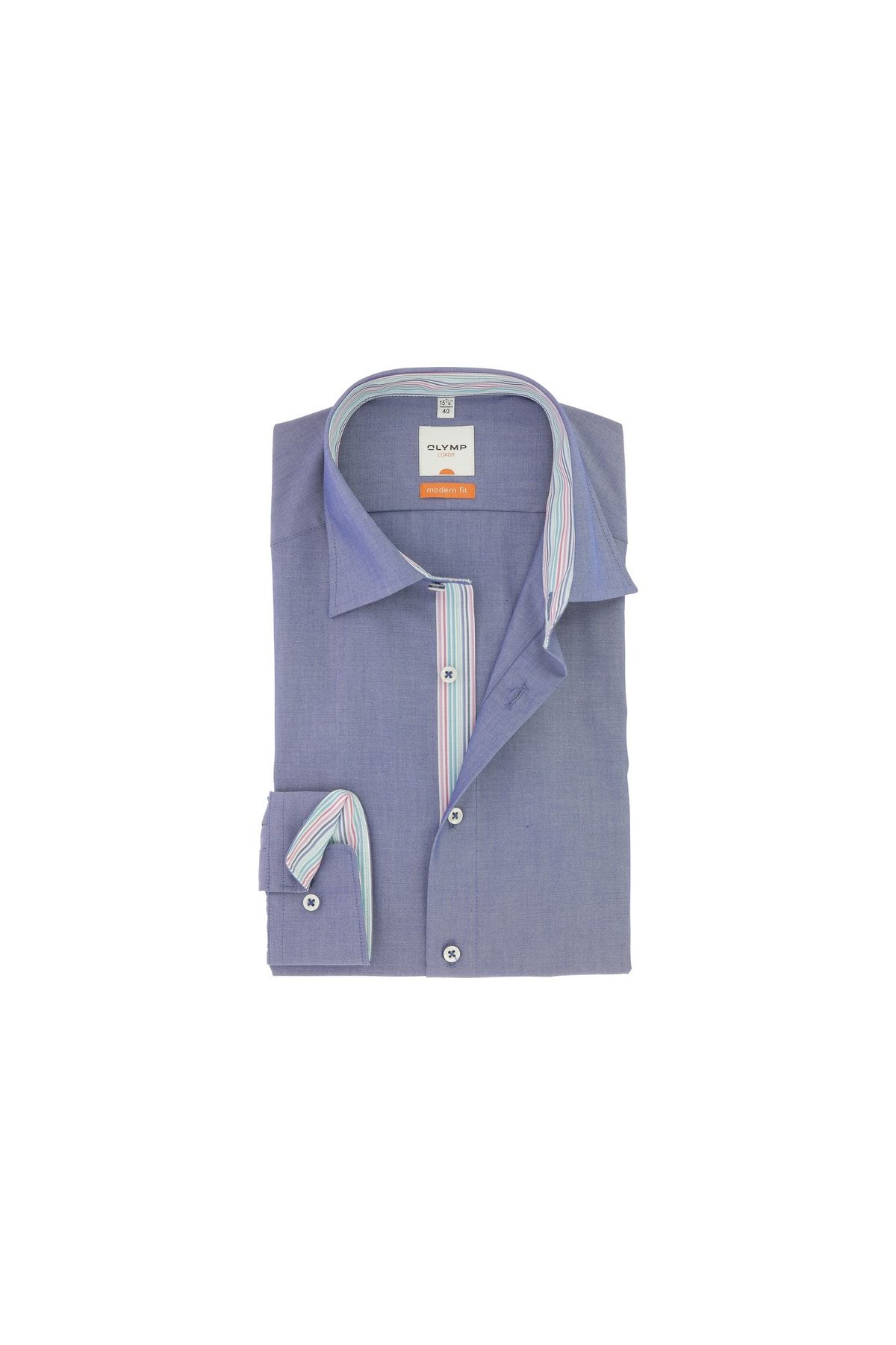 OLYMP Hemd Blau Regular Fit Fast ausverkauft