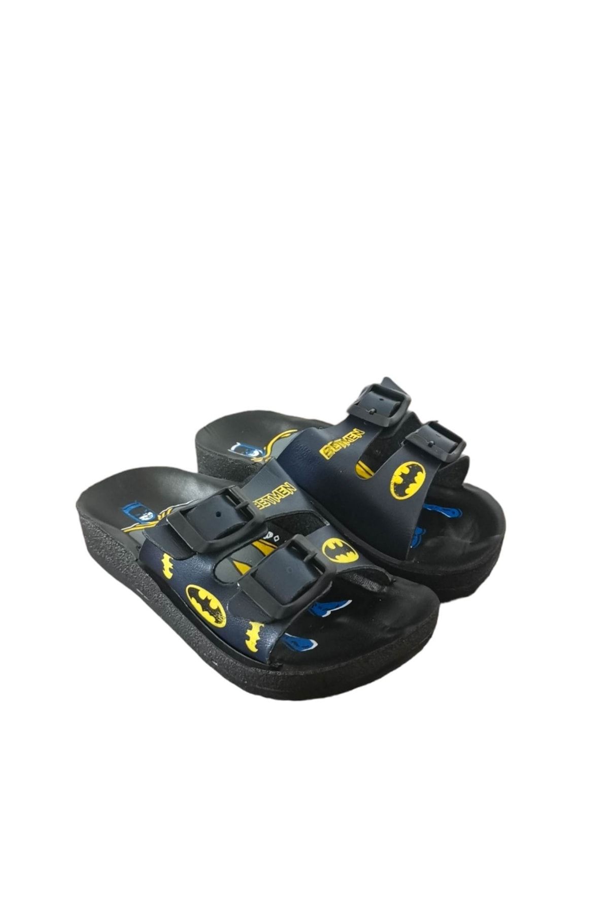 Behtah Kundura Boys Daily Adjustable Slippers Superhero Patterned
