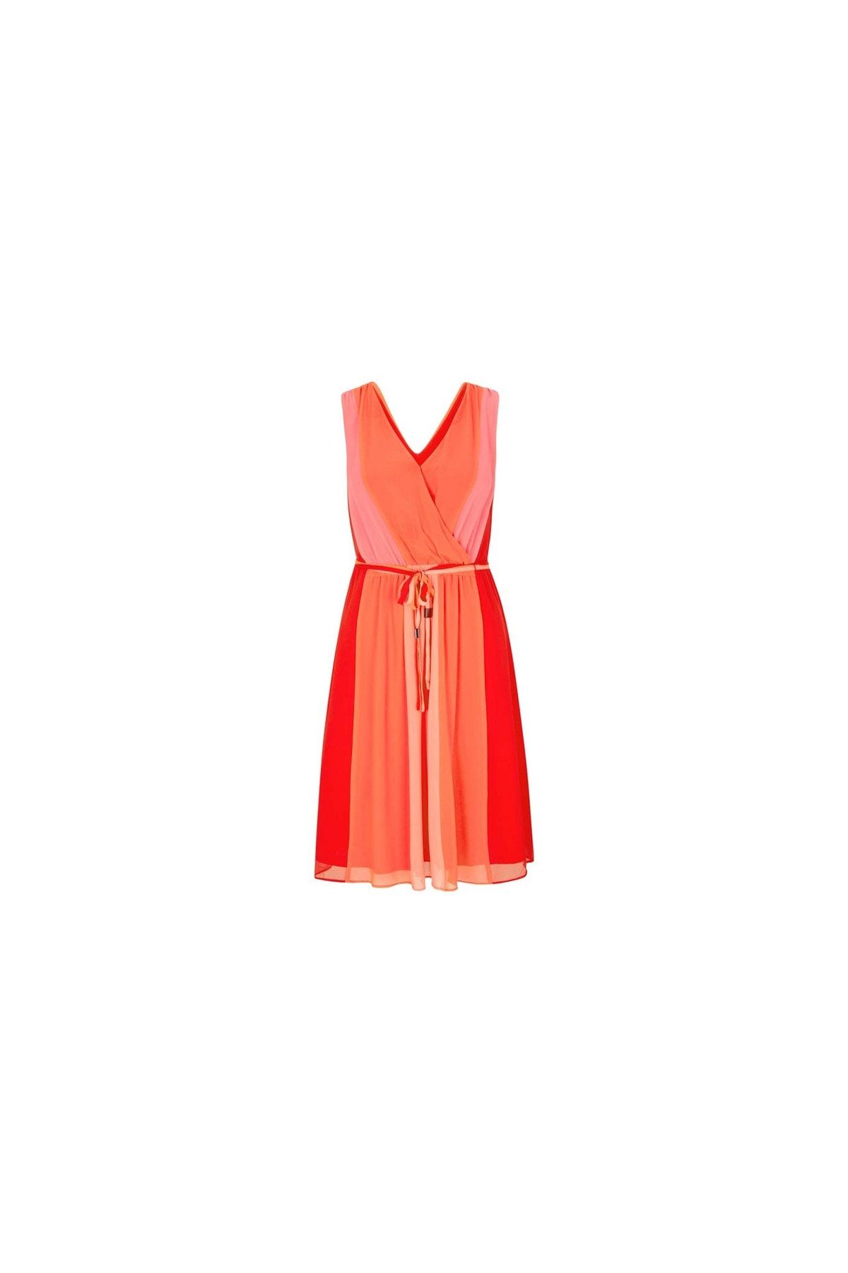 comma Kleid Rot Basic Fast ausverkauft