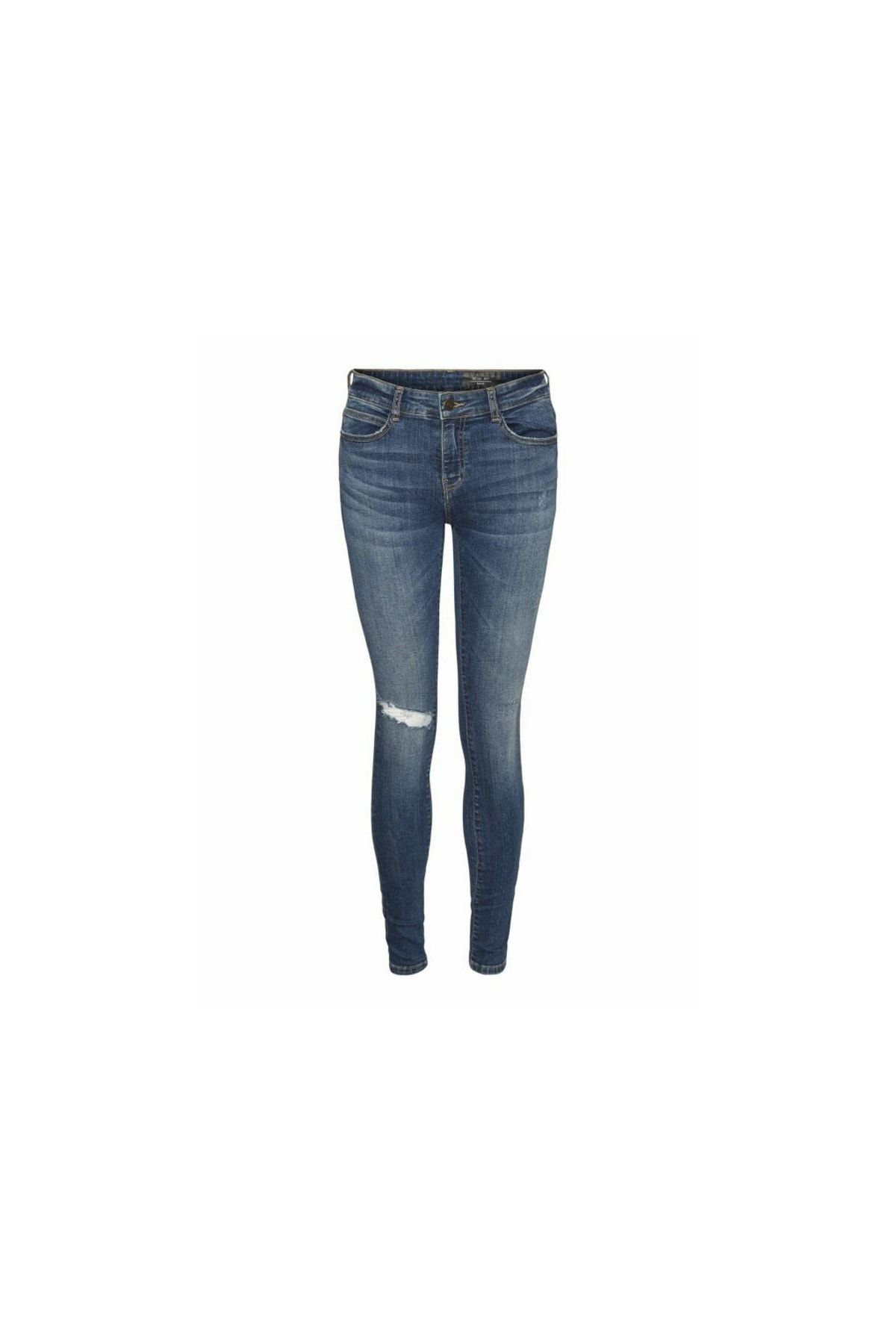 Noisy May Jeans Blau Straight Fast ausverkauft