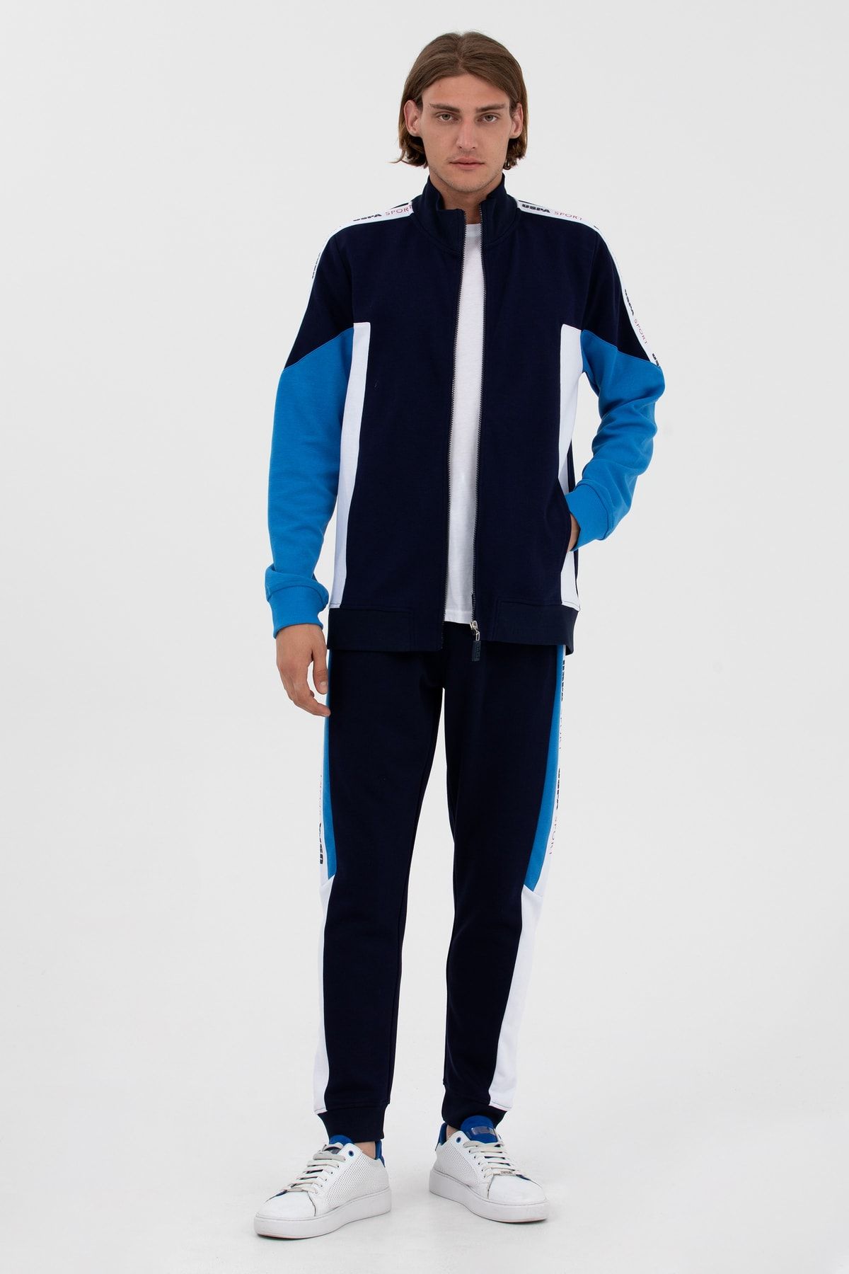 شلوار آبی سرمه ای بافتنی مردانه U.S. Polo Assn.