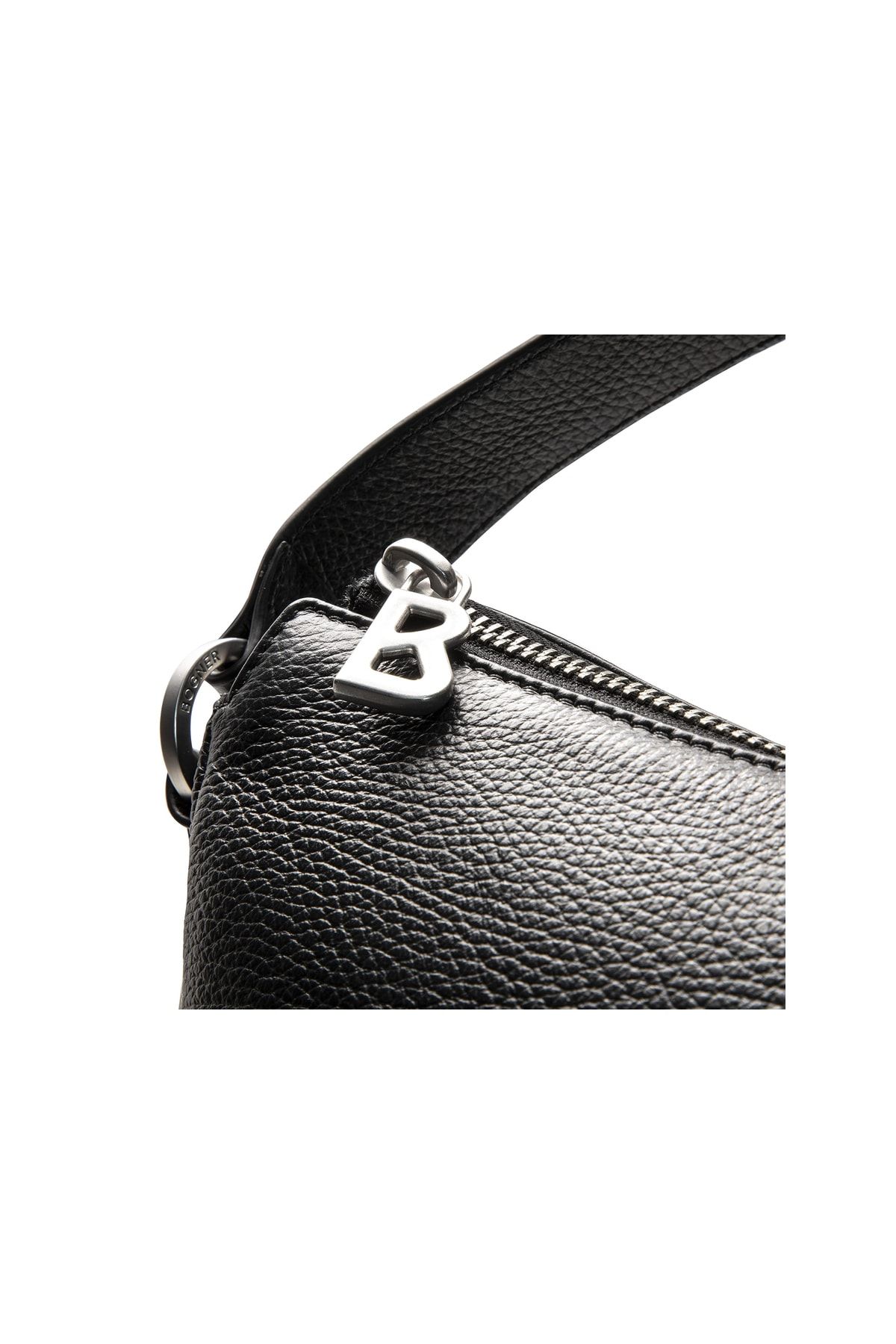 BOGNER Handtasche Schwarz Strukturiert