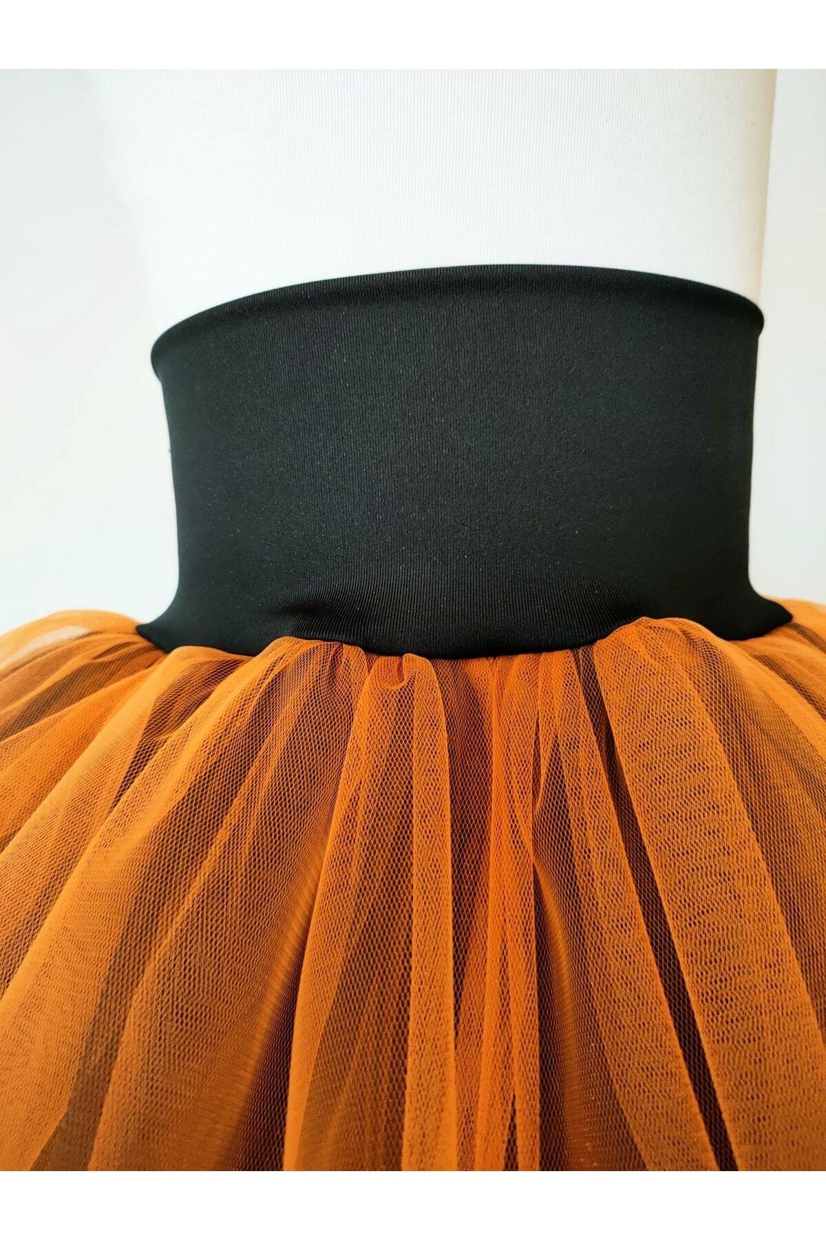 LULLY KİDS Lully Kids Girls Halloween Lined Tulle Tutu Skirt April