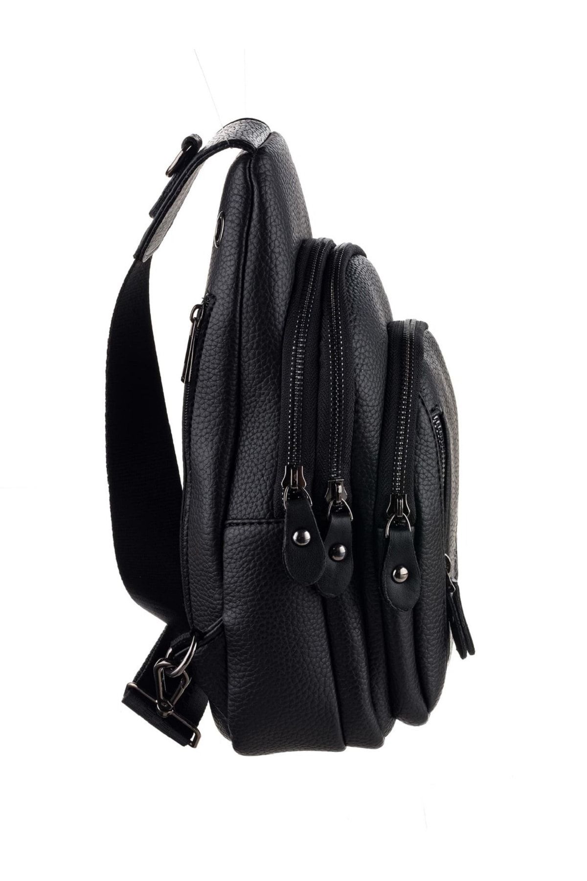Westpolo Zippered Multi Compartment Men s Backpack and Chest Bag Bodybag with Shoulder Strap