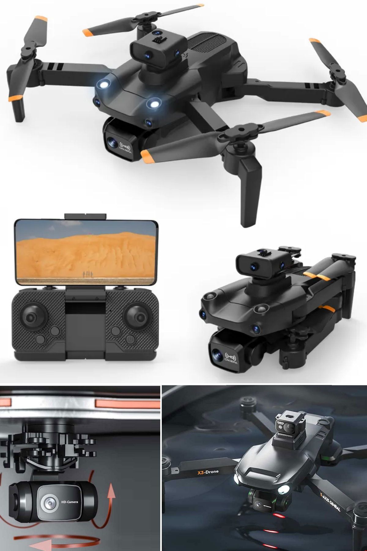 Utelips Drone Profesyonel Hd Kamera Dron Kaçınma Rc Helikopter Katlanır Quadcopter Oyuncak Yorumları - Trendyol