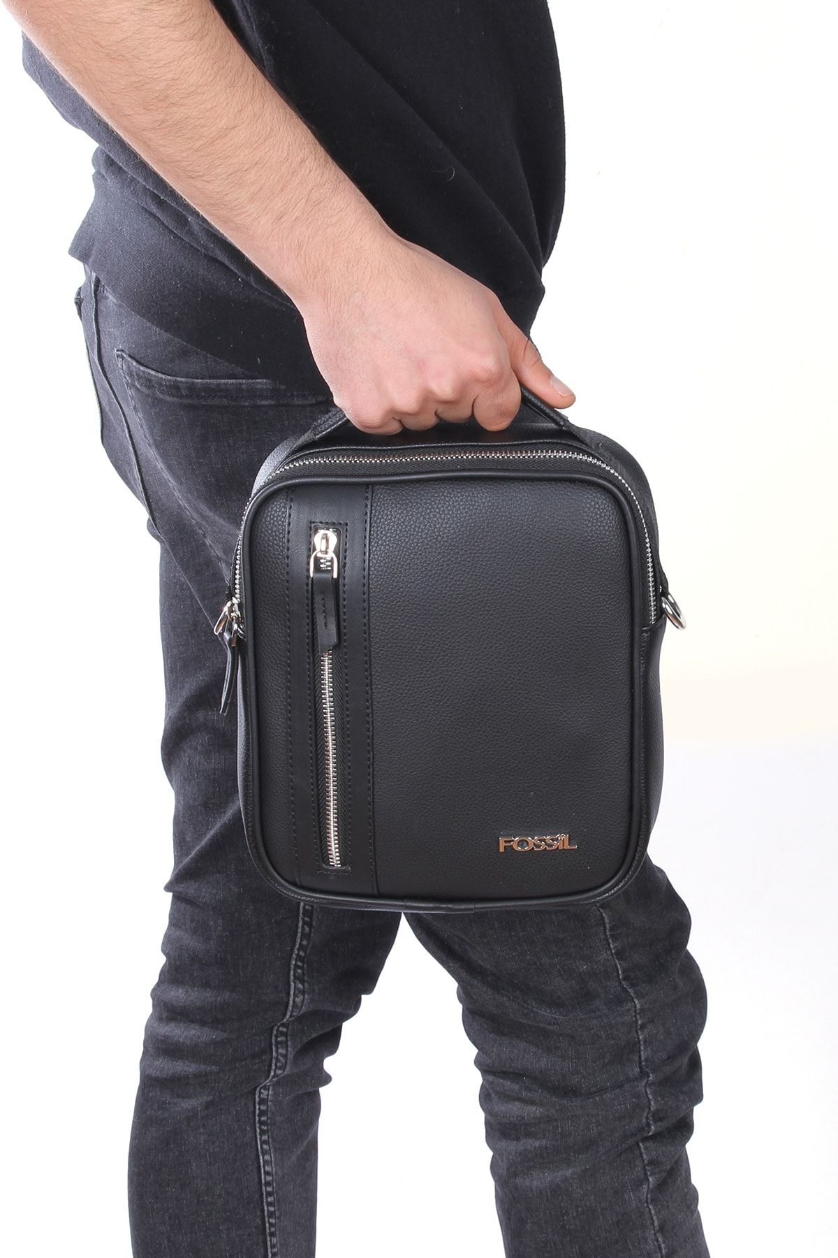 Fossil 2039 Men s Handbag Messenger Bag Shoulder Bag Vegan Leather with Phone Compartment