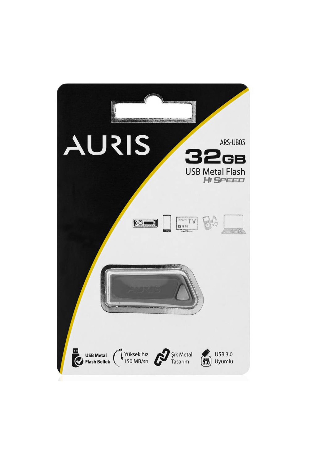 Auris 32 Gb Usb 3.0 Uyumlu Metal Flash Bellek New Edition 2