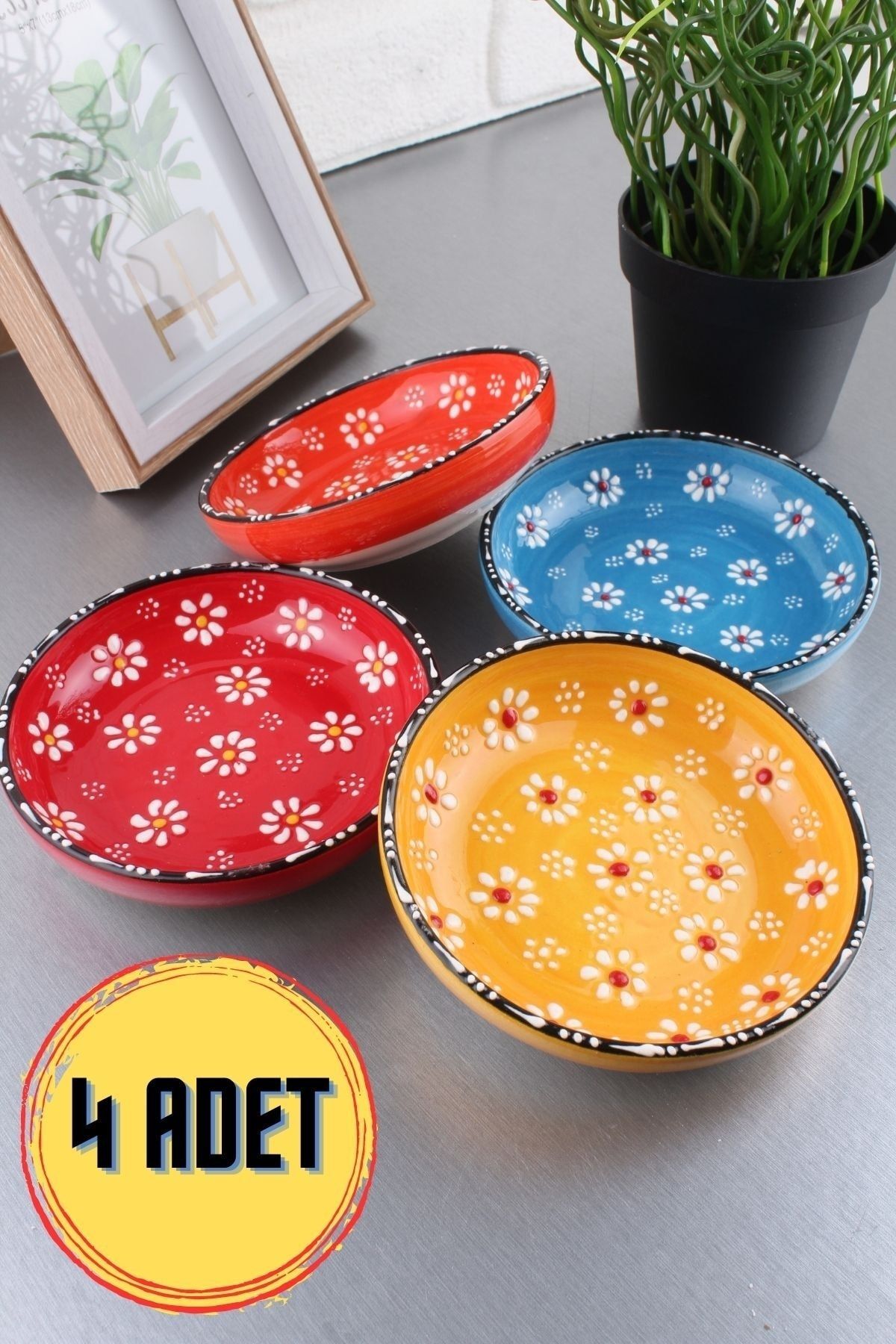 Decorative plates set of 4 clearance