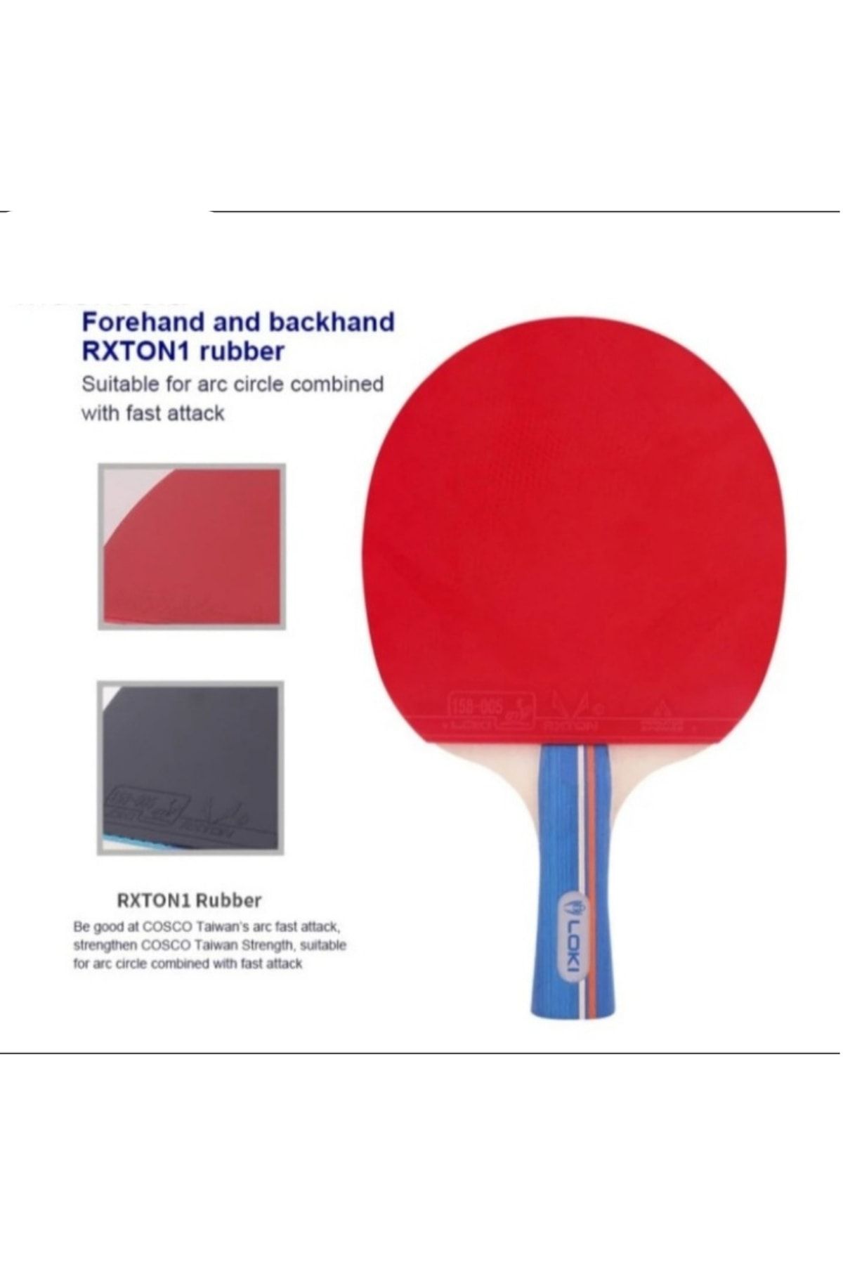 LOKİ-Wang Hao Table Tennis Racket and Cover Set - Double Ball Set 2