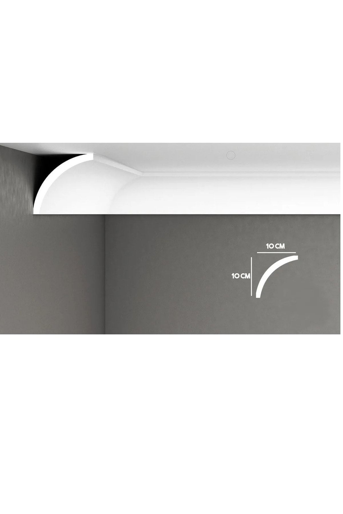 Düz Model Stropiyer Kartonpiyer 10x10 Basar (13 Cm Genişlik) - 1 Metre