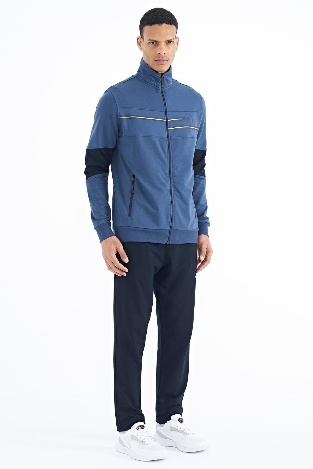 Nike colour block tracksuit hotsell blue
