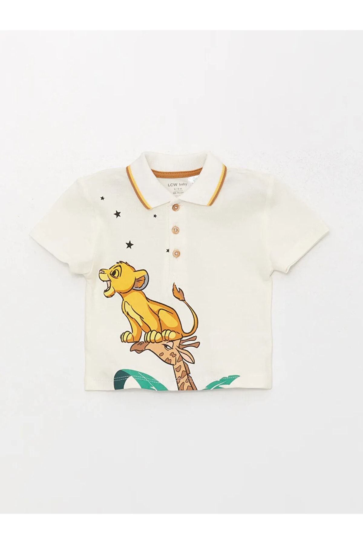 LC Waikiki-Polokragen König der Löwen Bedruckt Baby Jungen 2er Set 2