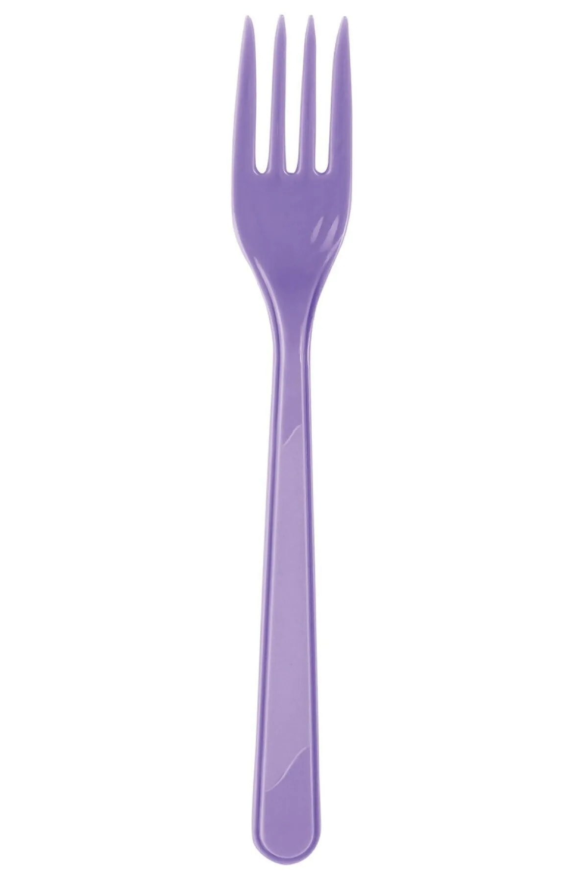 FOKUL Plastik Çatal Mor Çatal 25 Adet Kullan At Çatal