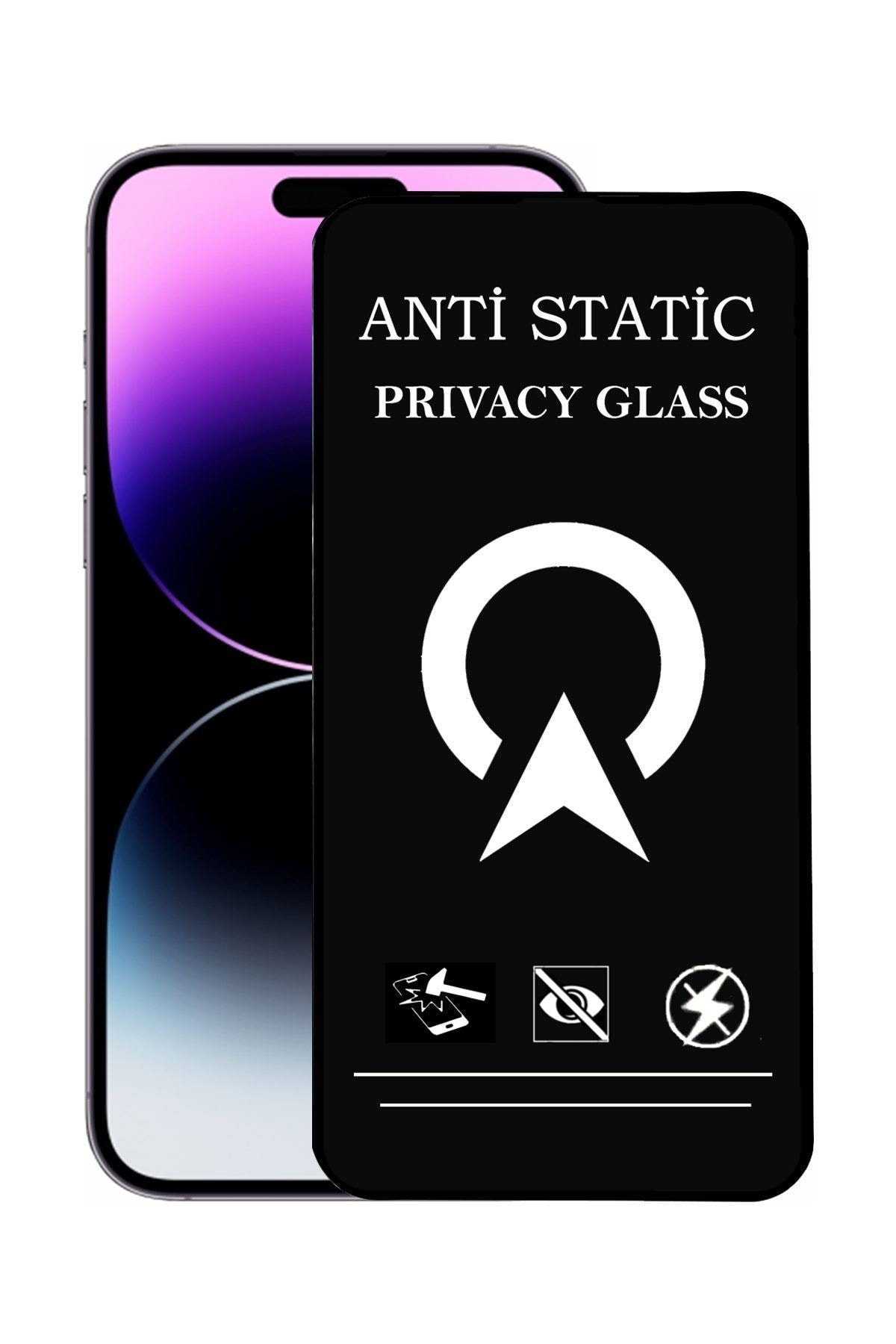 Apple Iphone 14 Pro Max Tam Kaplayan Anti Statik Görünmez Safir Ekran Koruyucu Hayalet Cam
