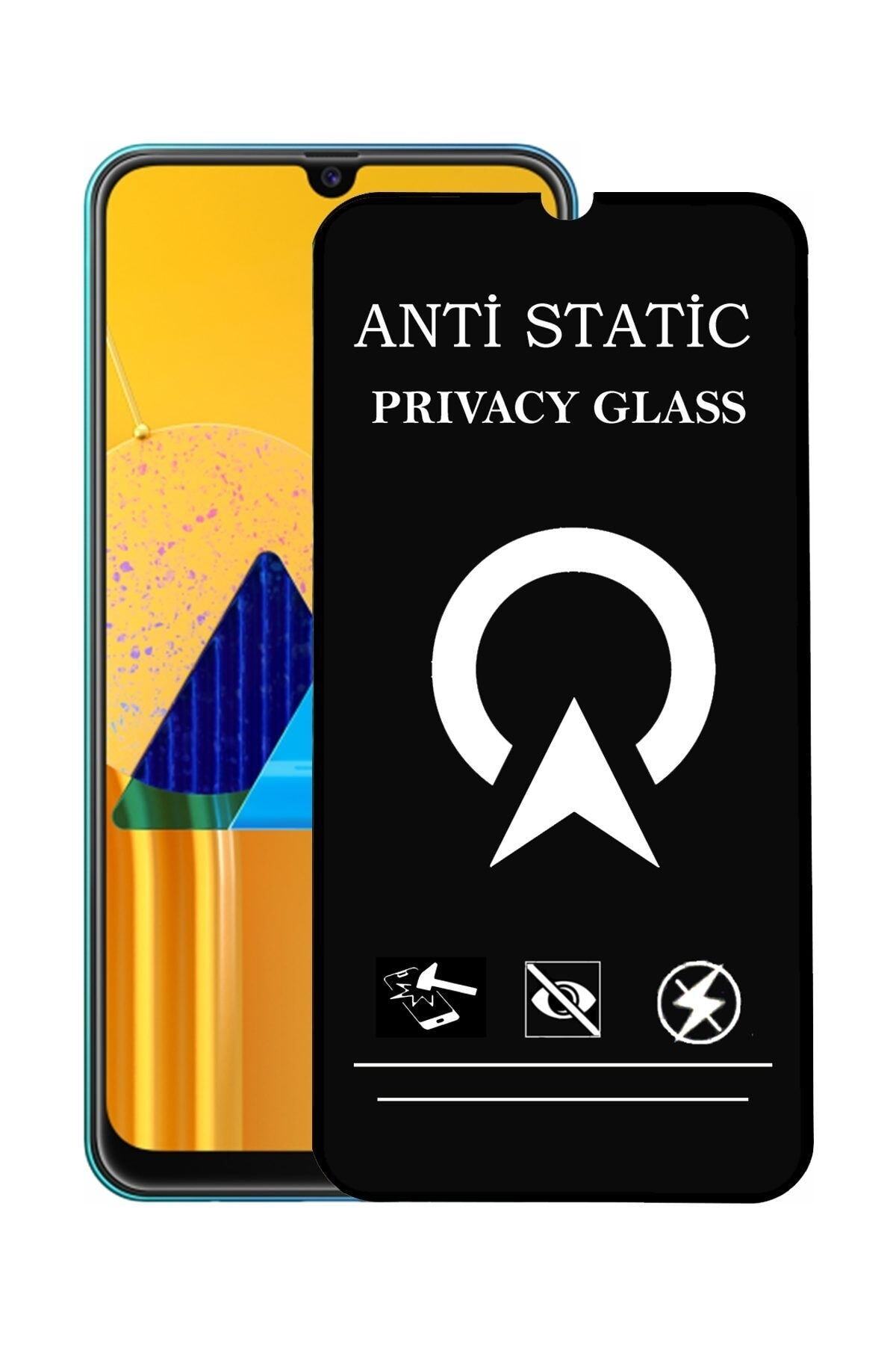 Samsung Galaxy M30s Tam Kaplayan Anti Statik Görünmez Safir Ekran Koruyucu Hayalet Cam
