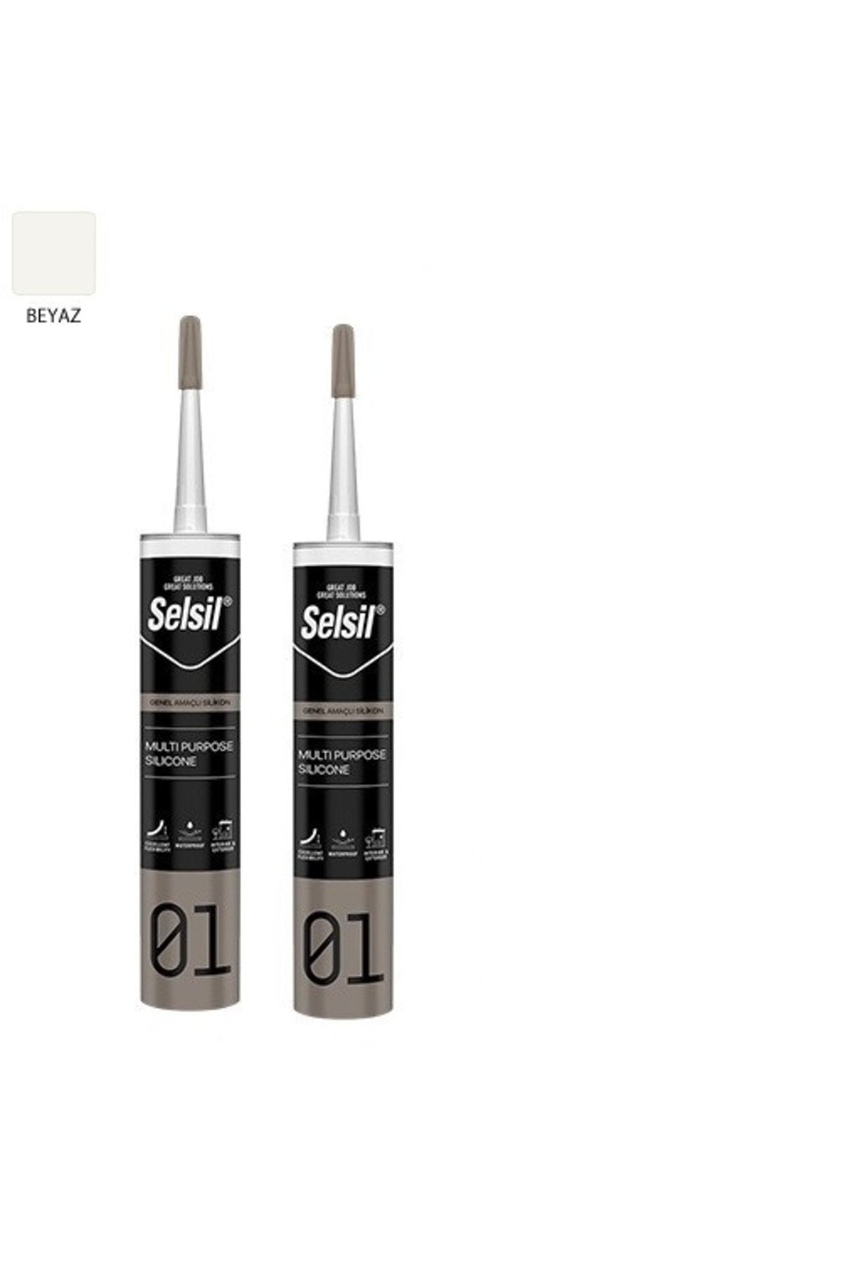 Volkswagen Selsil Genel Amaçlı Silikon - 280gr (beyaz) 2 Adet