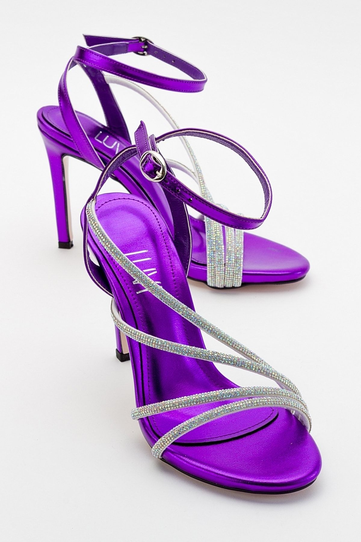 کفش مجلسی بنفش زنانه پاشنه لیدی اورجینال luvishoes