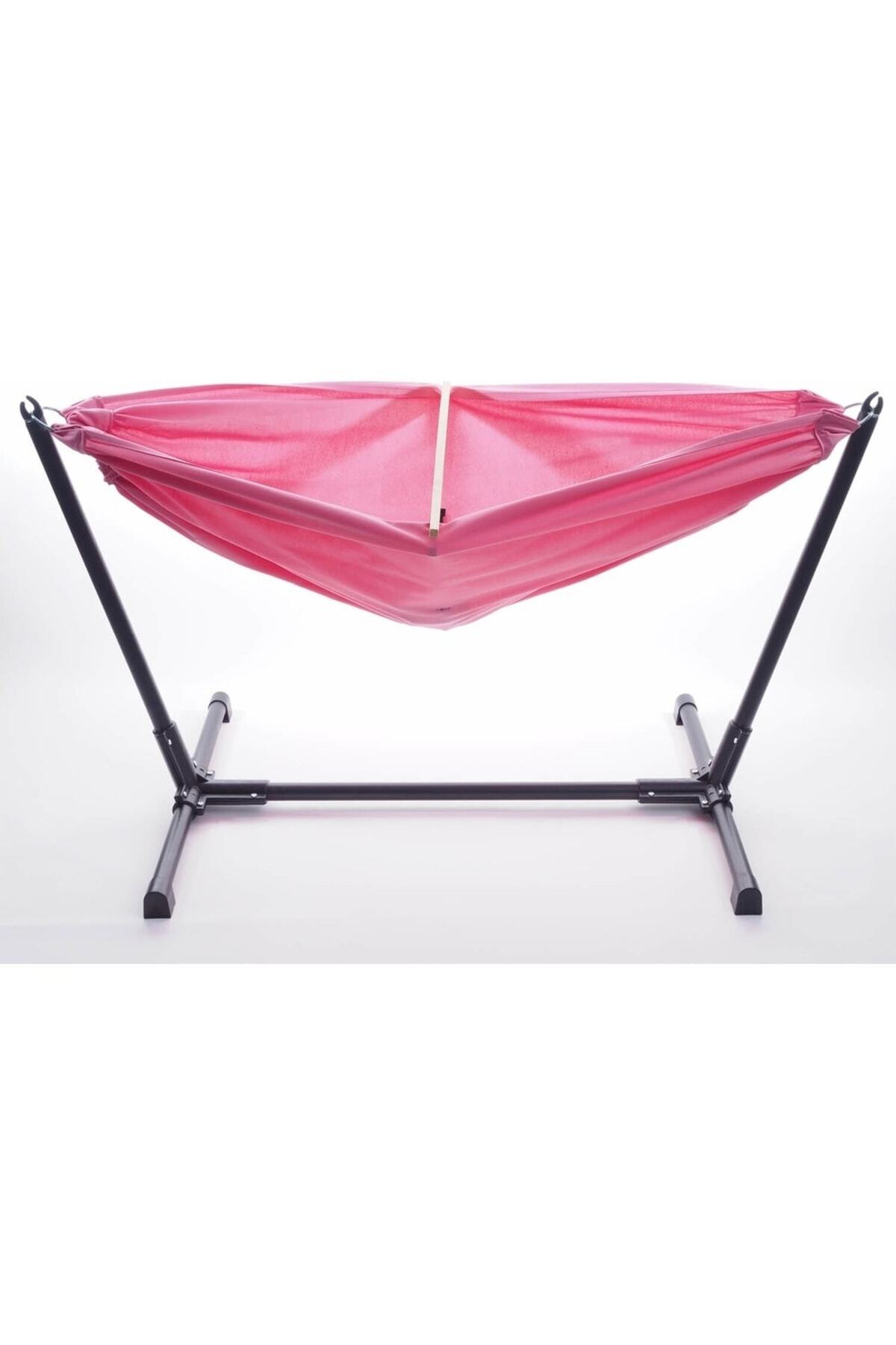 Svava Stantlı Kayık Hamak Bebek Hamak Beşik (Fuşya)