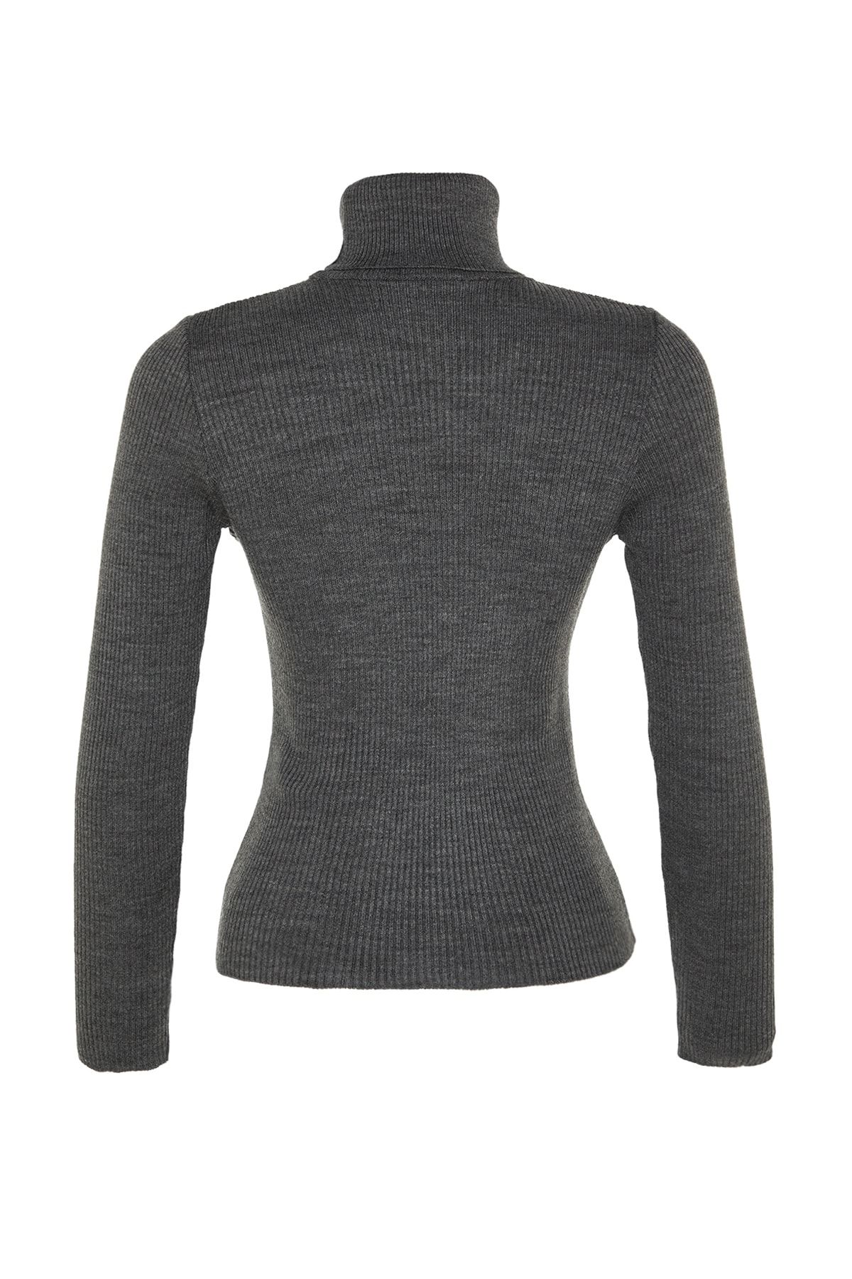 Trendyol Collection-Rollkragenpullover in Anthrazit – TWOAW21KZ1279 8