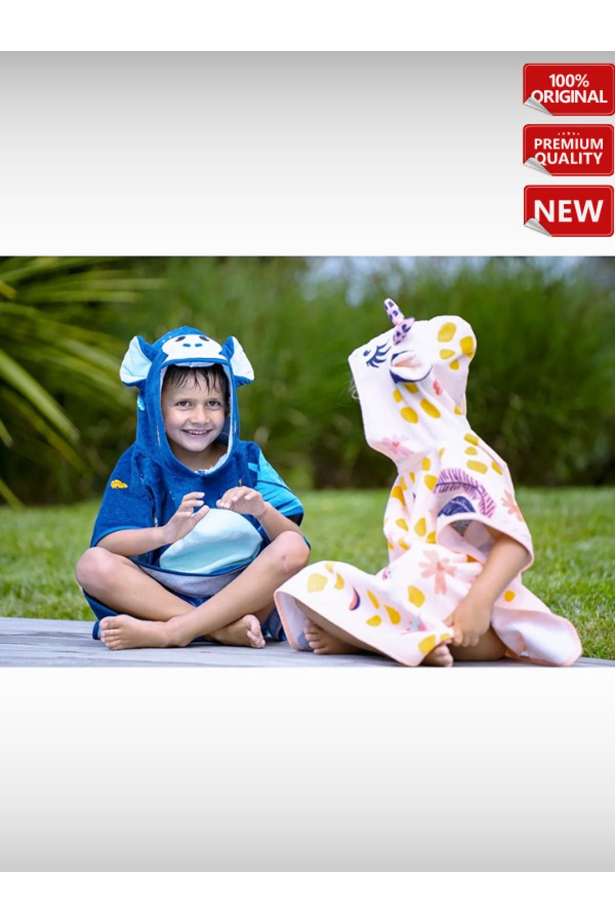 OverPazar Baby Kids Sea Pool Poncho Towel Trendyol