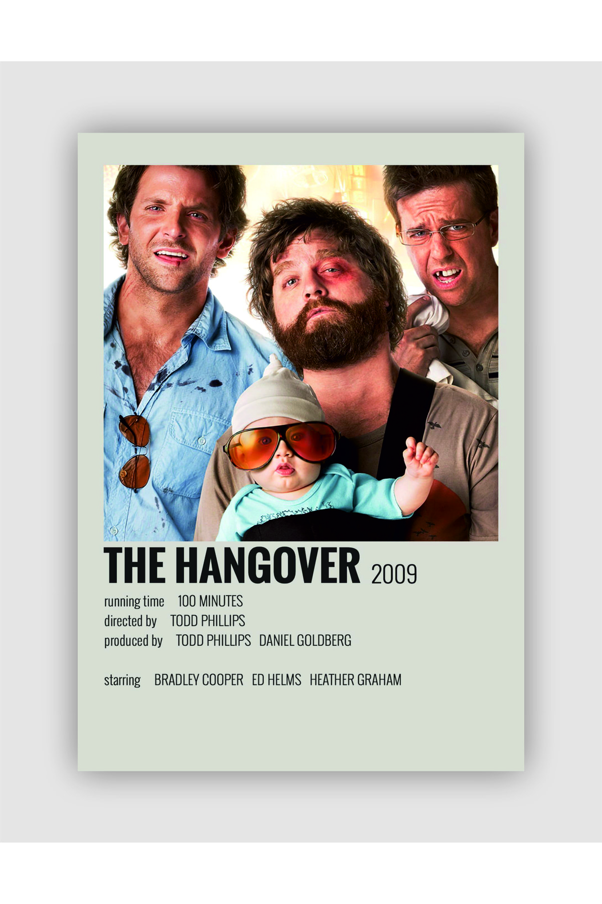 The Hangover Film Info Card Wall Poster