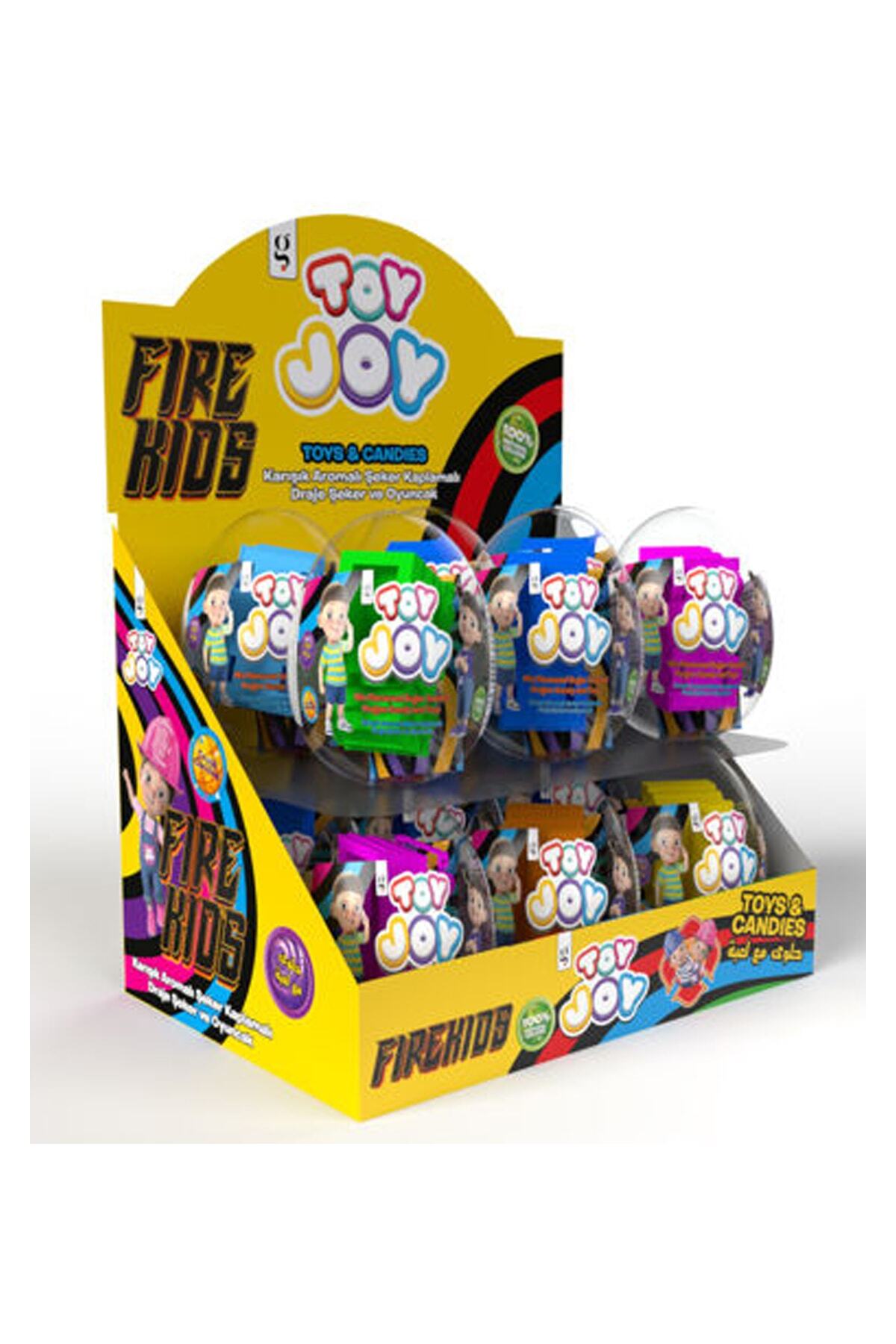 GLOBAL GIDA Toy Joy Fıre Kıds Yumurta Draje Şeker 10gr 12 Adet Fiyatı