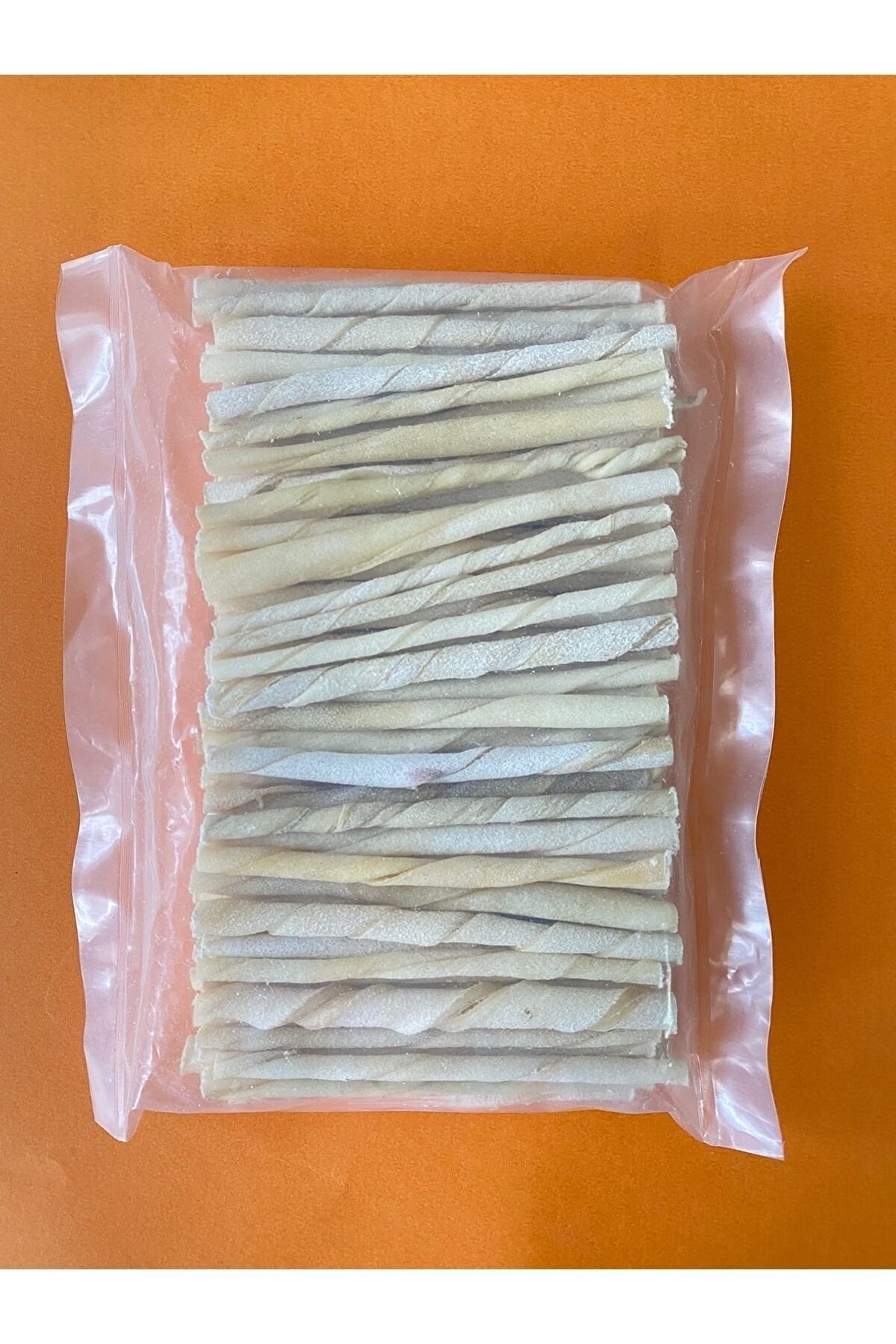 Ekonomik 500 Gr Beyaz Burgu Çubuk ( Köpek Kemiği & Ödül Maması ) Doğal Sığır Derisi