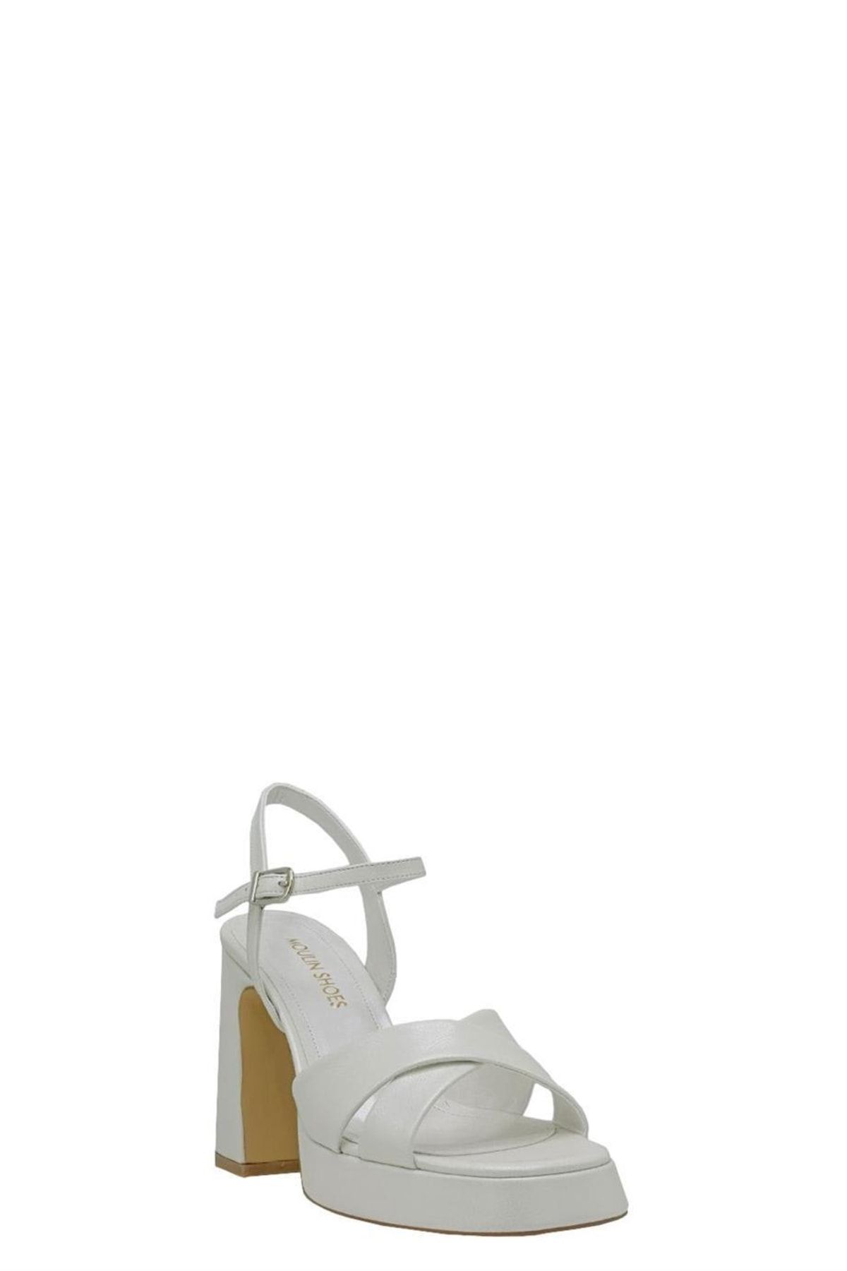 کفش مجلسی زنانه 015 3045 چرم SEDEF اورجینال Moulin Shoes
