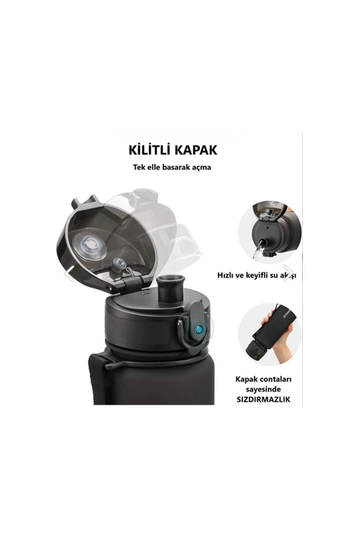 قمقمه کمپ آبی EKM 650 میل چربی آب تریتان 3037 Uzspace