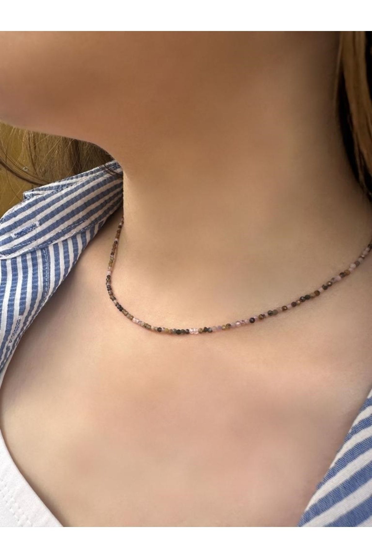 Asya Gems Necklace Purple Natural Stone